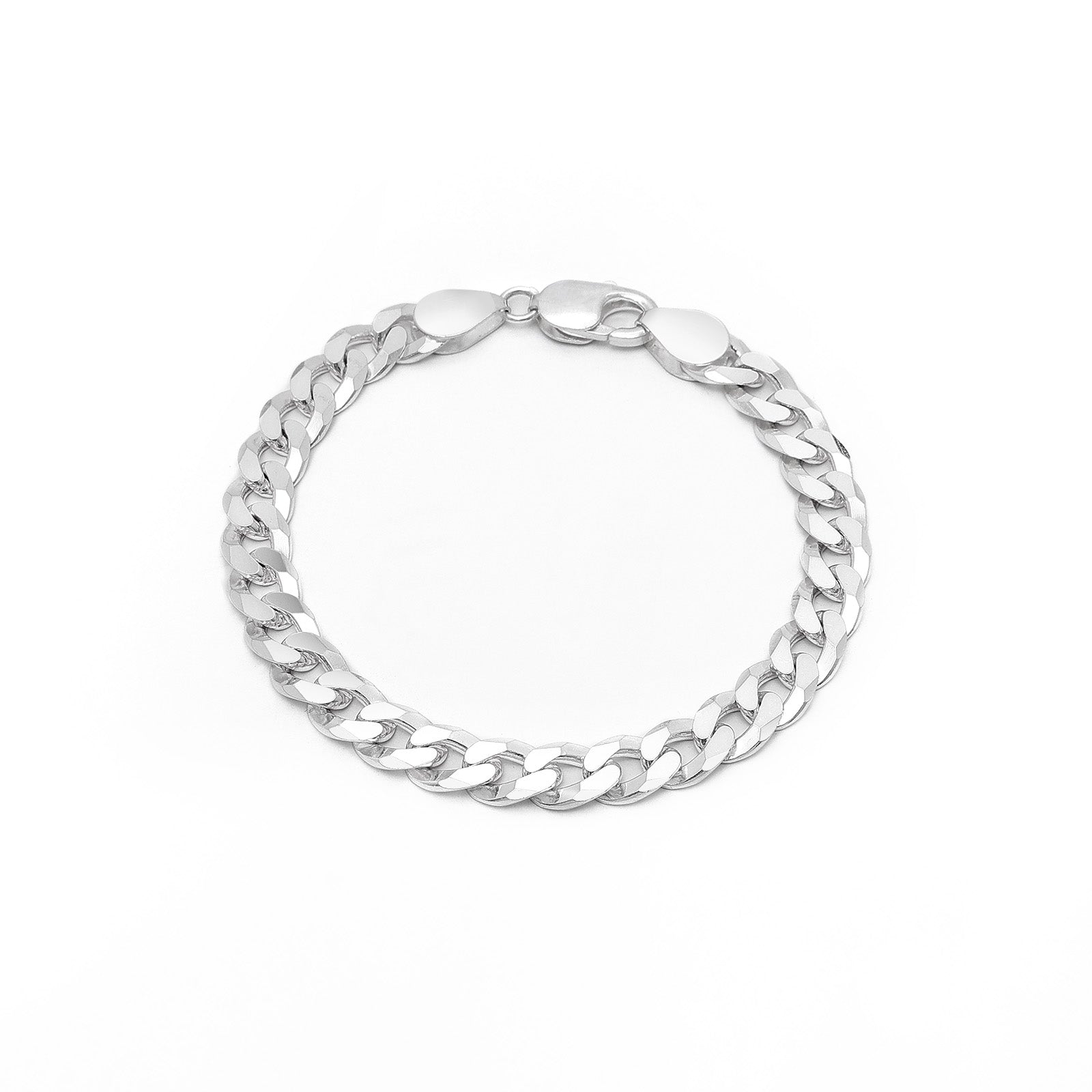 Men silver bracelets - Silver Bracelet for men &#8211; Cuban Link Chain Bracelet