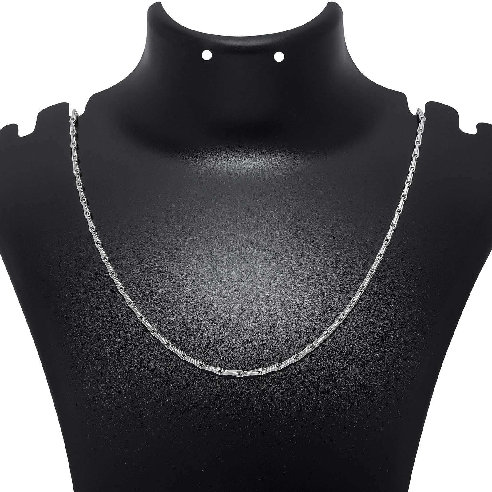 Mens Collection - Pure 925 Silver Chain &#8211; Handmade Wheat Chain Necklace