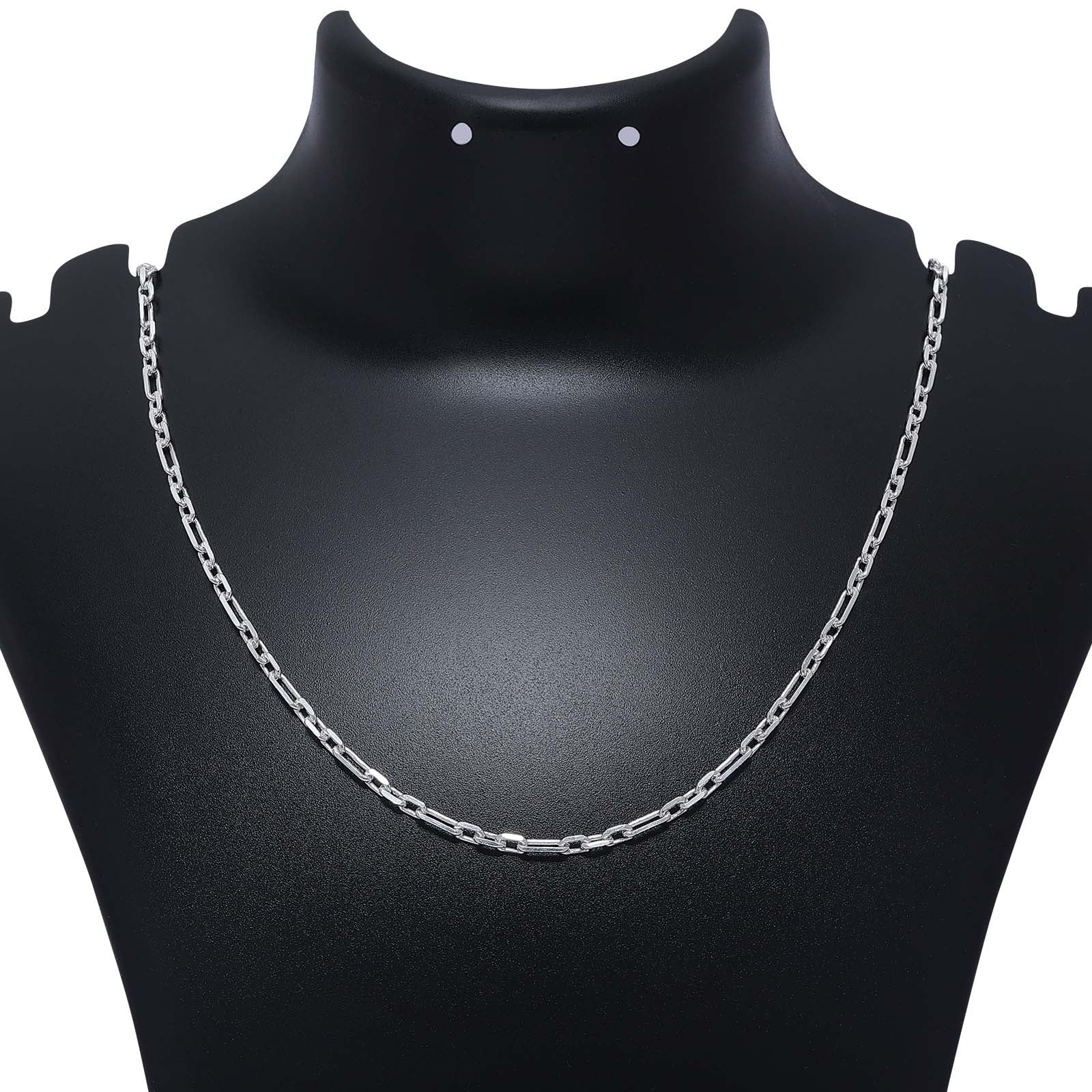 Mens Collection - Pure 925 Silver Chain &#8211; Plain Box Chain Model