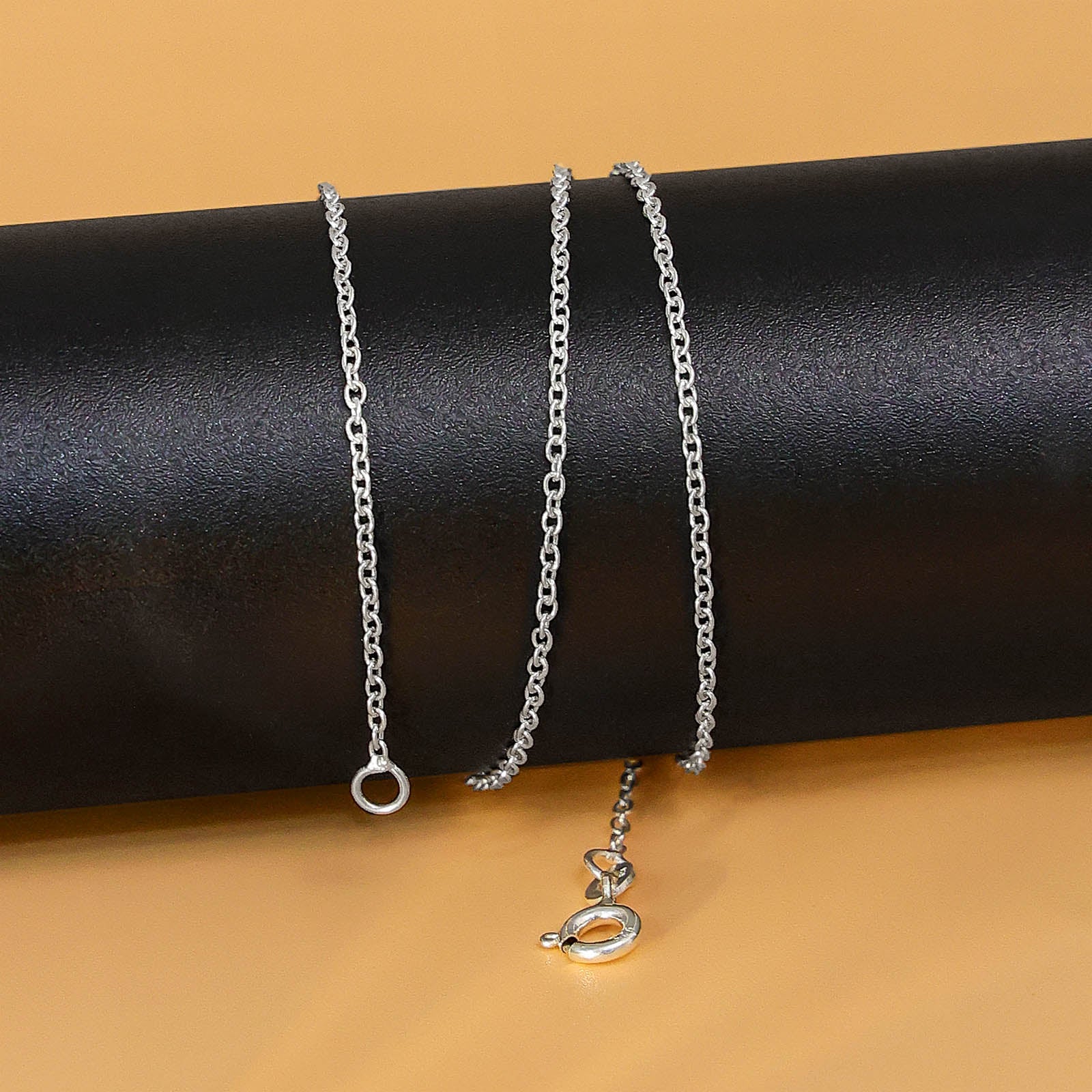 Silver Chains - Pure 925 Silver Chain &#8211; Trace Chain Model for women