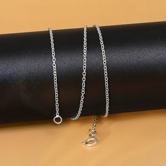 Silver Chains - Pure 925 Silver Chain &#8211; Trace Chain Model for women