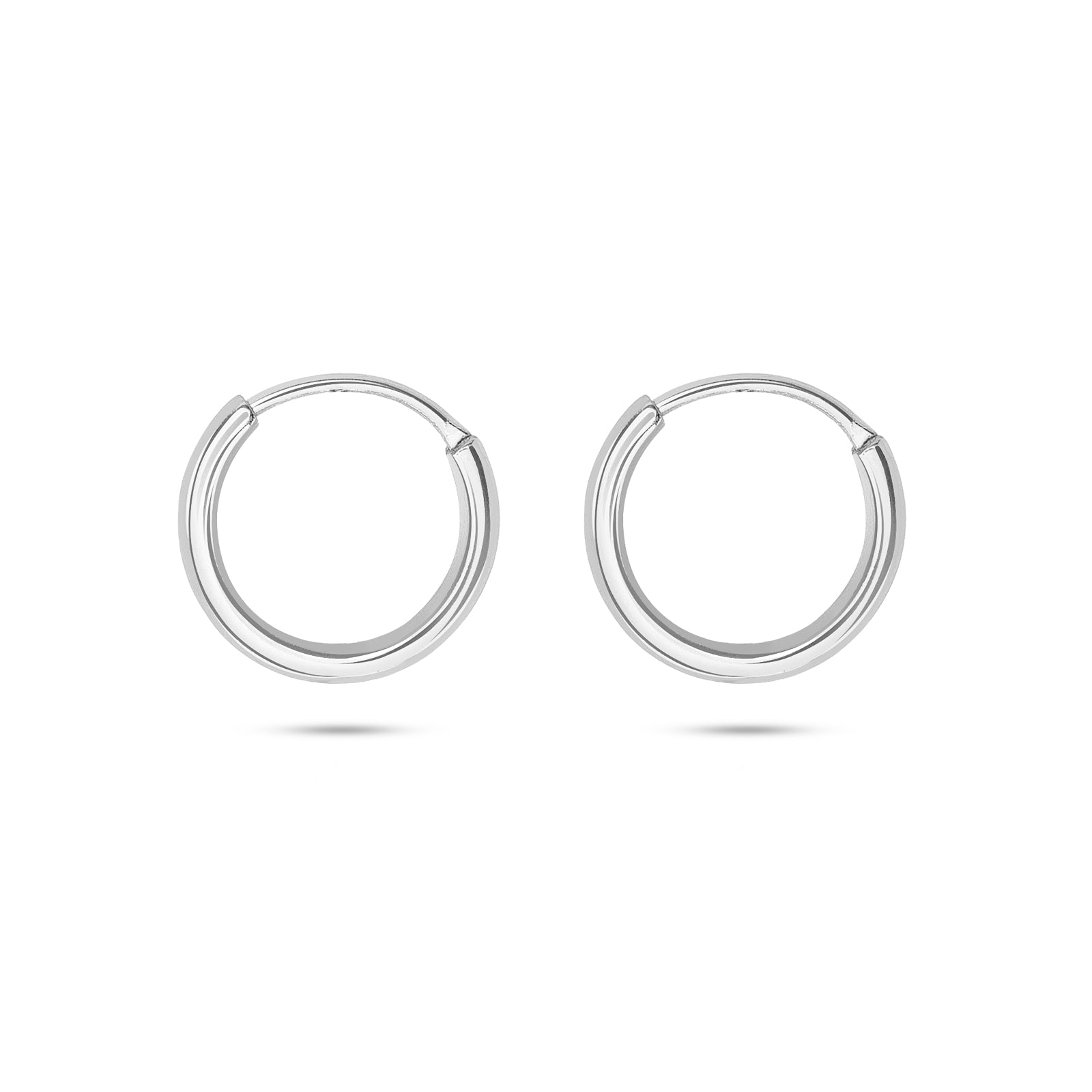 heart silver eaaring - Pure 925 Silver Earrings &#8211; Heart-in Loop Ring Model