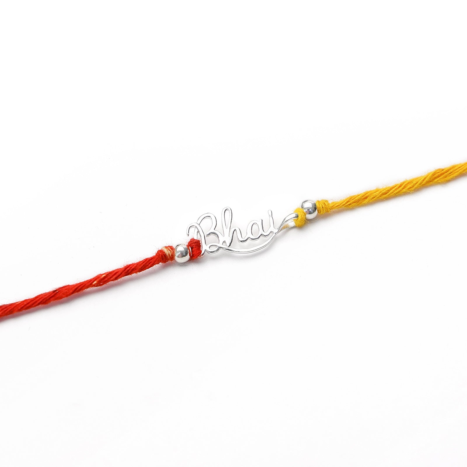 Pure 925 Silver Rakhi - Customised Bhai Pendant Rakhi - Tweov Jewels