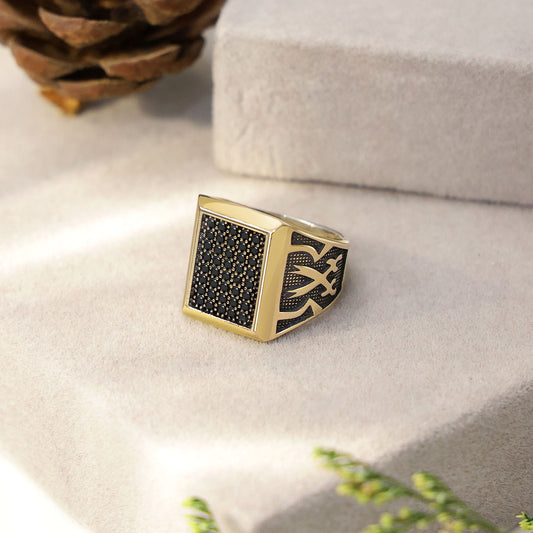 Mens Collection - Pure SIlver Ring &#8211; Made With Luxurious Zircon Stone