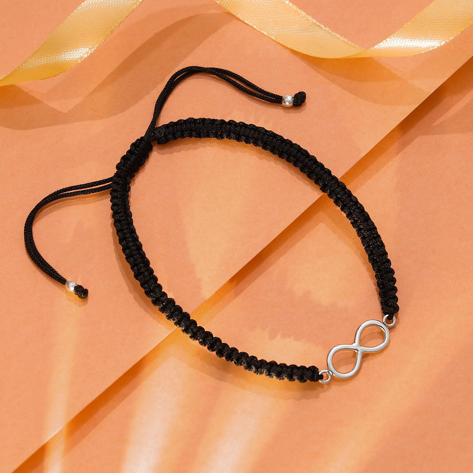 Thread - Infinity Black Thread Anklet