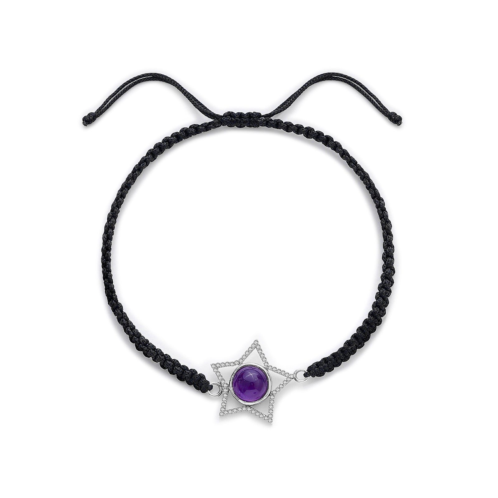 silver anklet for women - Pure Silver Anklets &#8211; tanzanite Inspired Black Thread Anklet