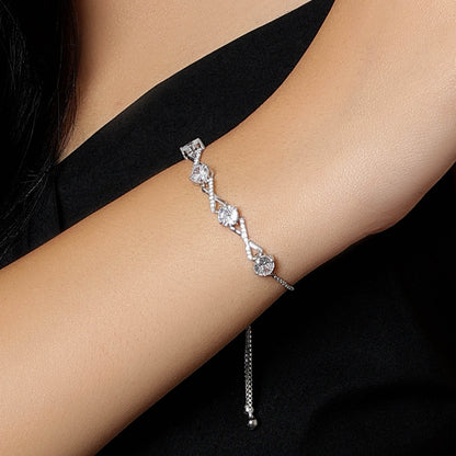 Silver chain bracelet - Pure Silver Bracelet for Women &#8211; Made With X-Locked Zircon