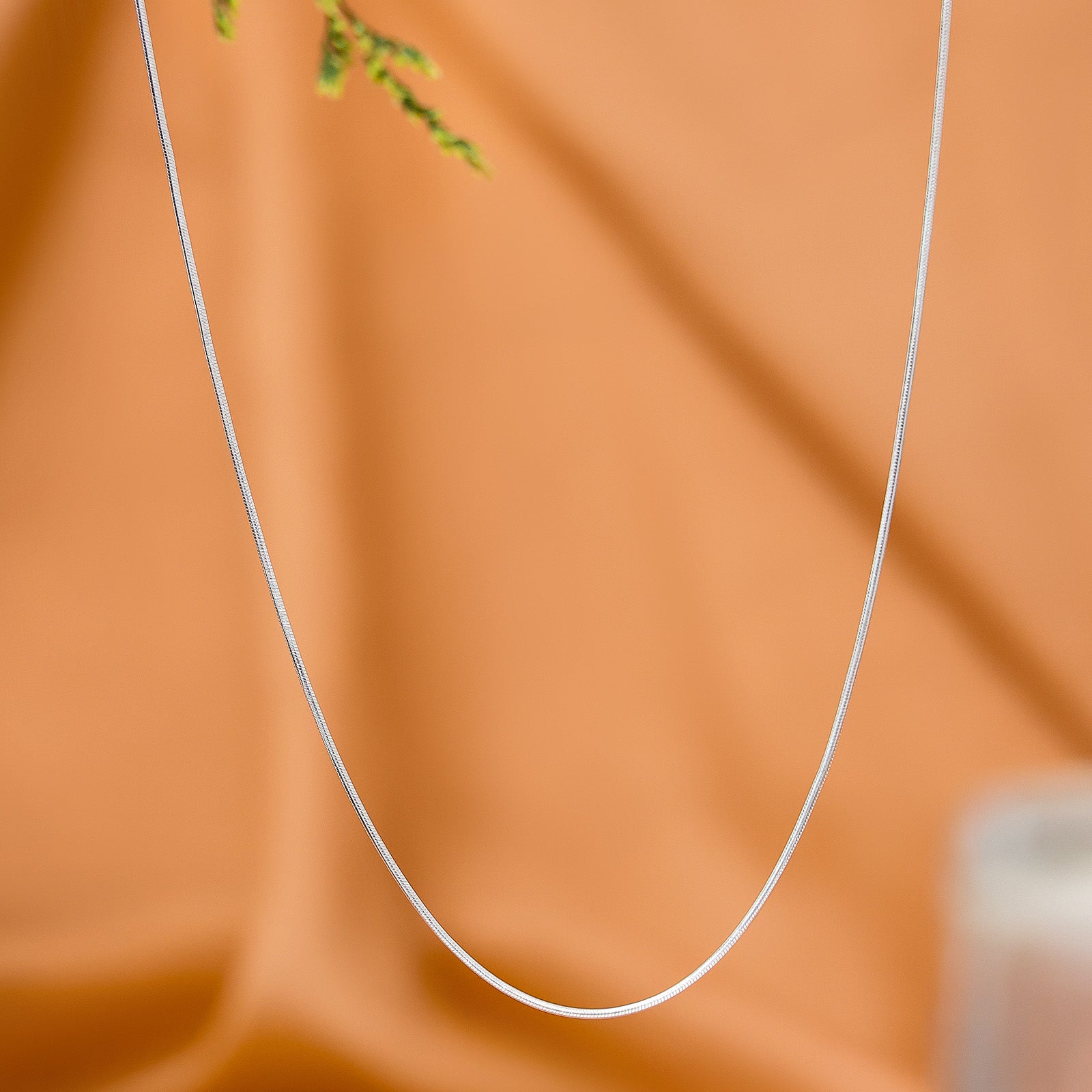 Silver Chains - Pure Silver Chain &#8211; Long Thin Snake Chain Necklace