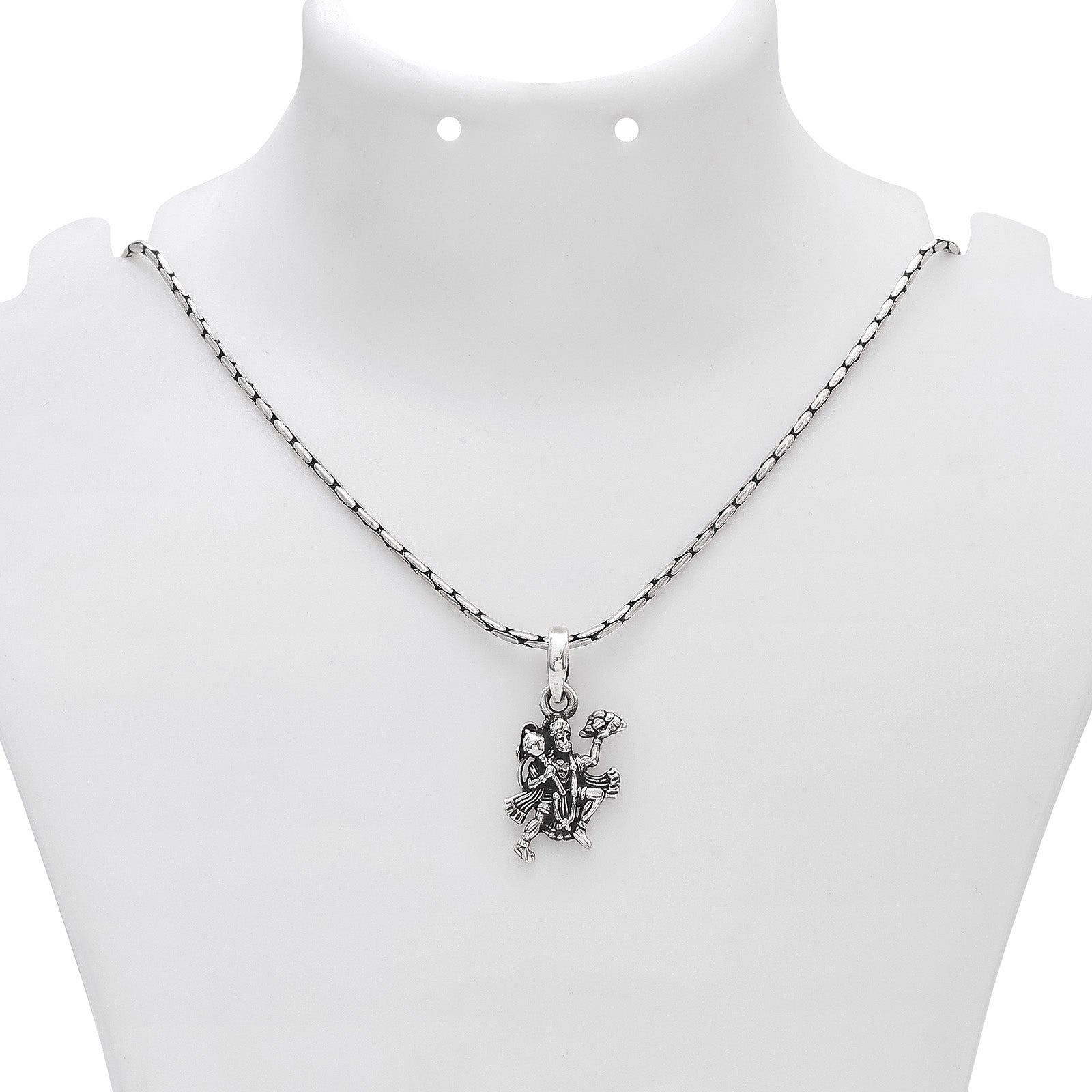 Hanuman Locket - Pure Silver Pendant &#8211; Featuring Hanuman ji