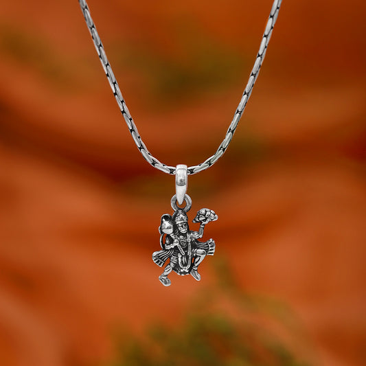 hanuman locket - Pure Silver Pendant &#8211; Featuring Hanuman ji