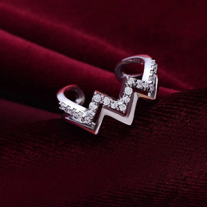 Silver Wave Ring for Women