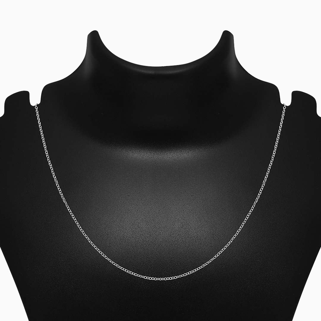 644 - Pure 925 Silver Chain &#8211; Rolo Rope Chain For Women
