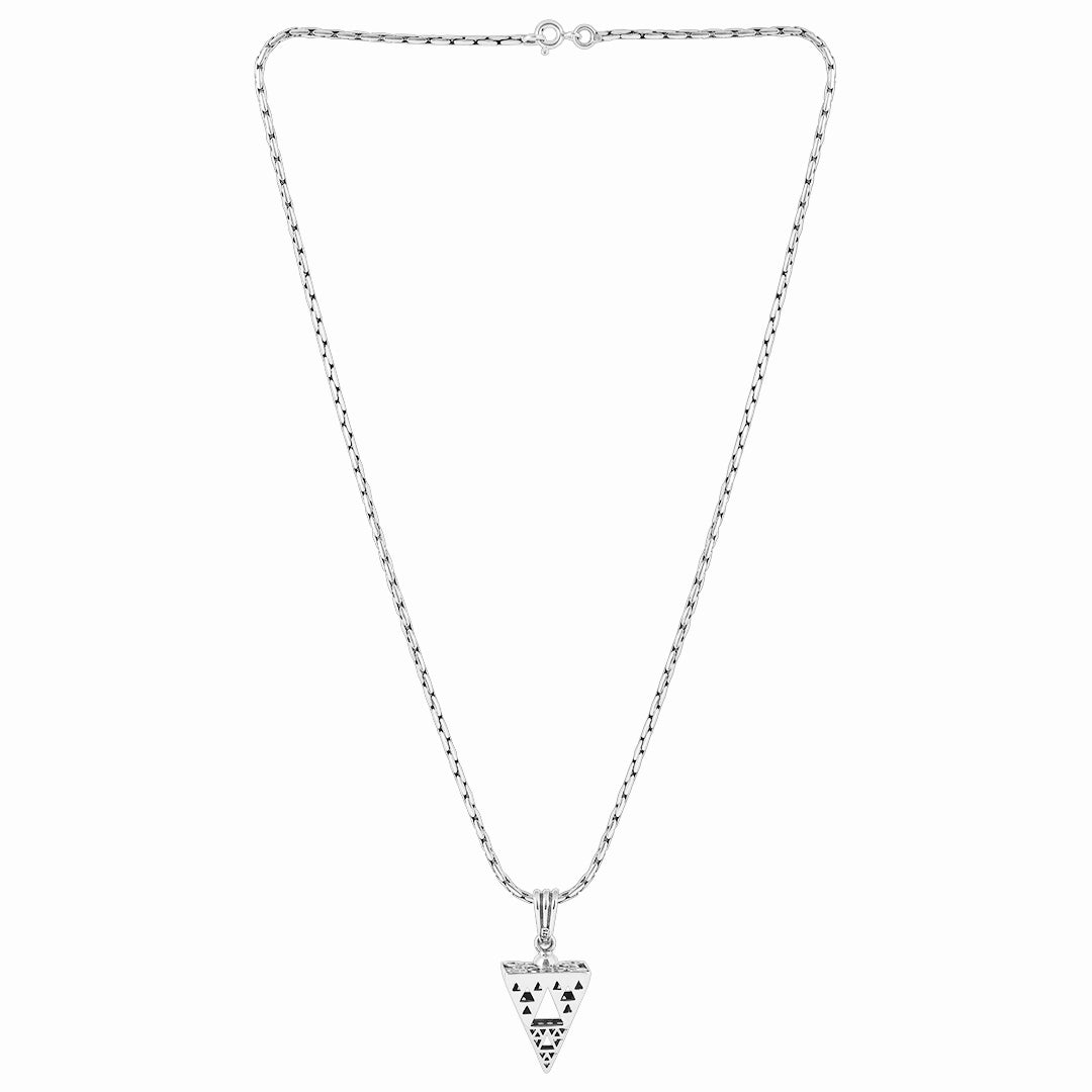 Silver Pendants - Pure 925 Silver Pendant &#8211; Triangle Hood Model