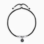 Silver Spectrum In Oxidized Silver Anklet For Women