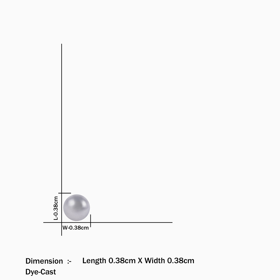 daily wear Silver stud - Pure Silver Studs Earrings &#8211; Bell Pin Design