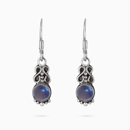 Silver Earrings - Pure Silver Earring &#8211; Moonlit Magic Moonstone