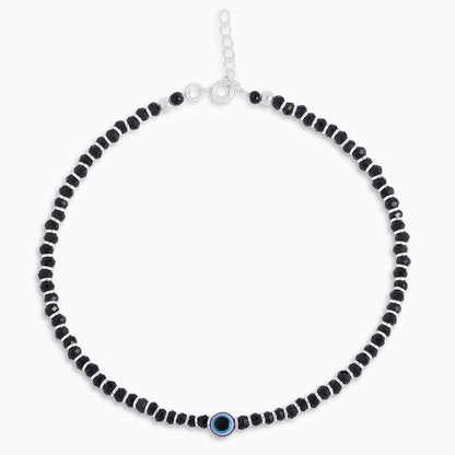 Silver anklets - Pure Silver Anklet &#8211; Aura Evil Eye Design