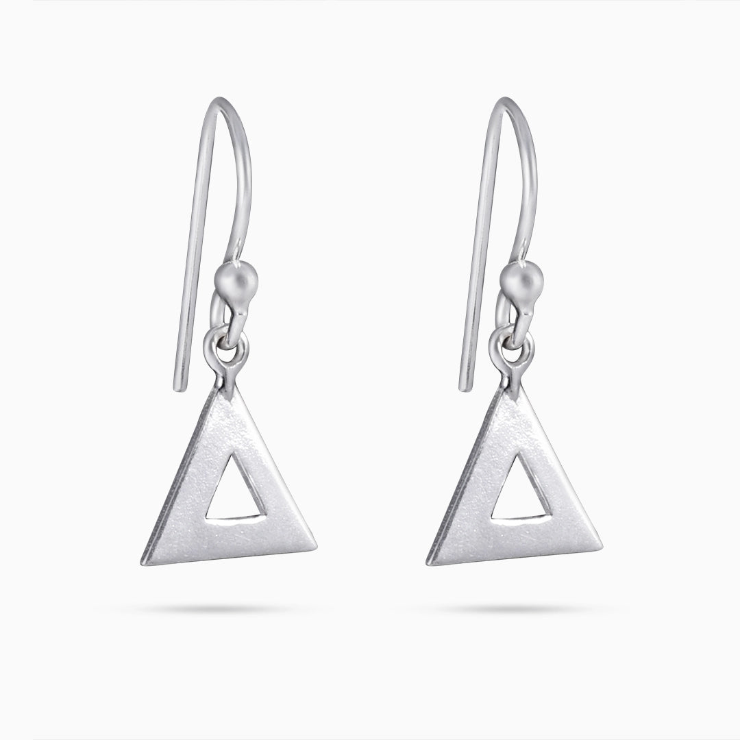 Hook Earrings - Pure Silver Earrings &#8211; Edge Elegant Hook