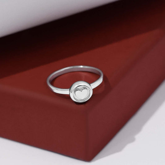Proposal Ring - Pure Silver Ring &#8211; Silver Finish Proposal Band