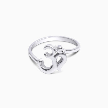 748 - Pure Silver Ring &#8211; Polished With Divine Om Design