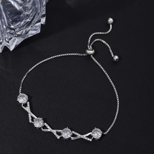Pure Silver Bracelet for Men &amp; Women - Pure Silver Bracelet for Women &#8211; Made With X-Locked Zircon