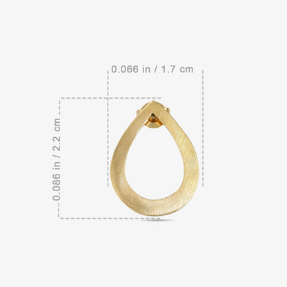 Pure Silver Earrings - Timeless Beauty Of Gold Plated Dew Drop