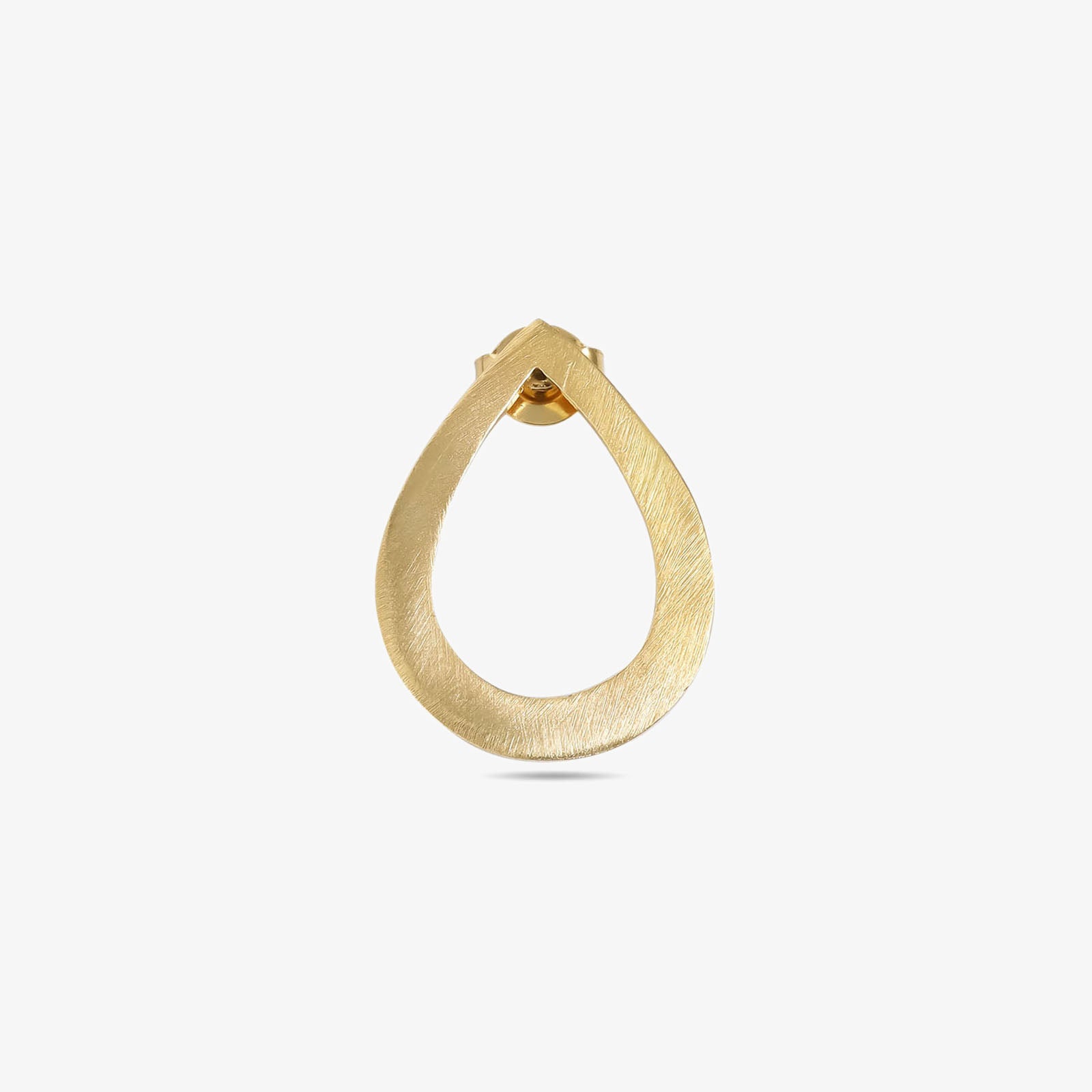 Pure Silver Earrings - Timeless Beauty Of Gold Plated Dew Drop