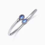 Pure 925 Silver Bracelet - Shimmering With Moonstone