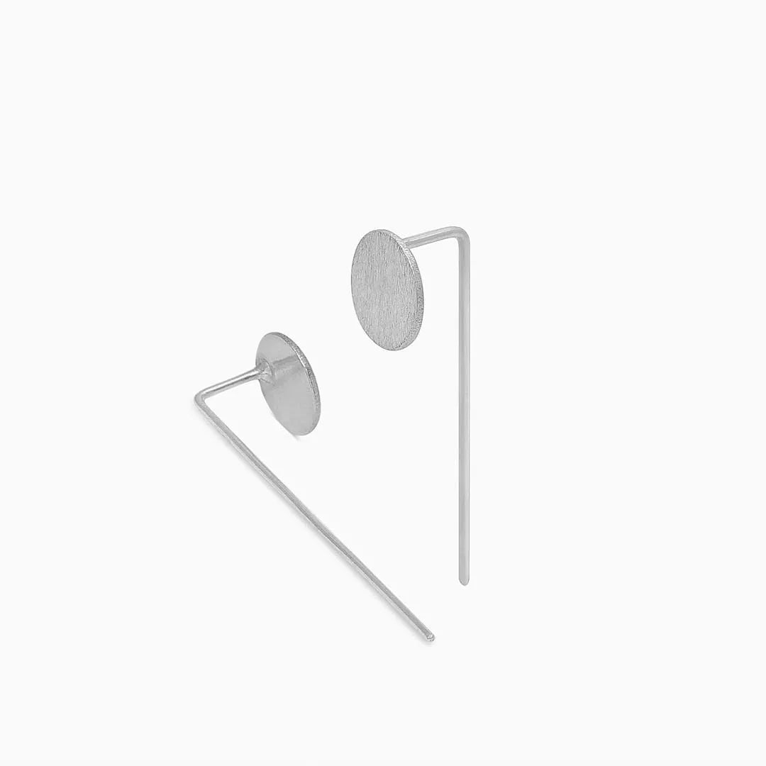 Great Summer Sale - Pure 925 Silver Earring &#8211; Polished Coin Design