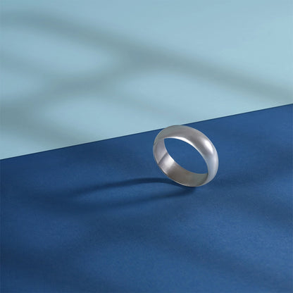 Classic Rings - Pure Silver Ring &#8211; Retro Rim Plain Model