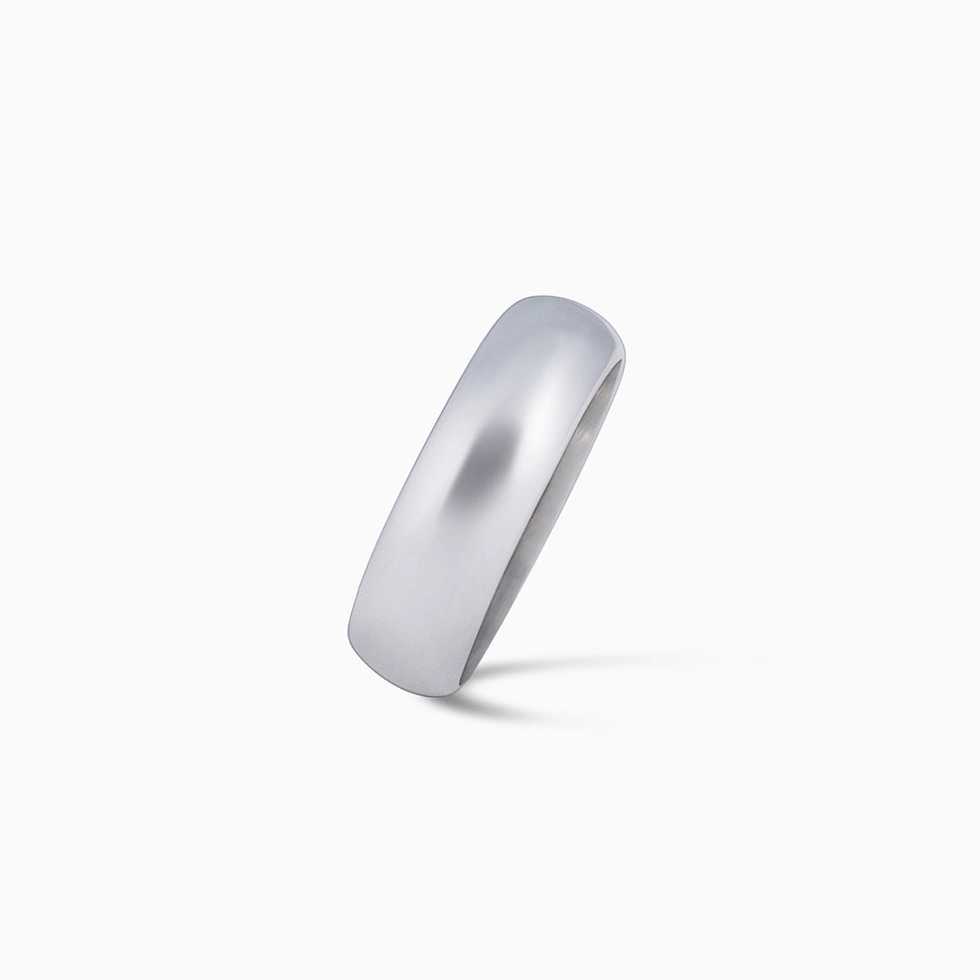 Plain Rings - Pure Silver Ring &#8211; Retro Rim Plain Model