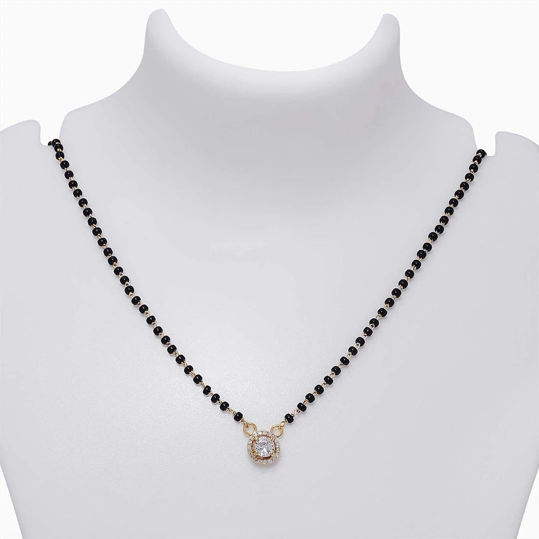 Mangalsutra - Pure Silver Mangalsutra &#8211; Made With Mini CZ Stone