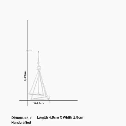 dangling earrings - Pure Silver Earrings &#8211; Triad Tone Danglers