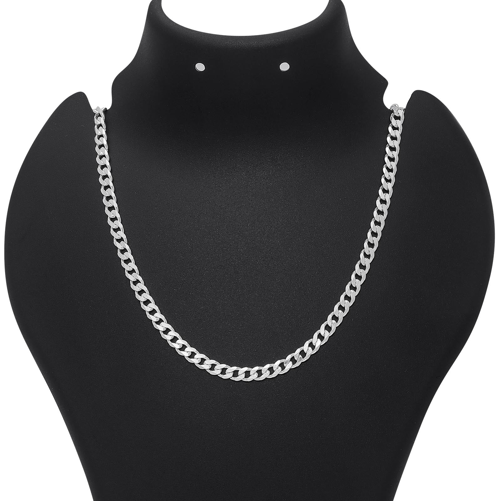 925 silver chain for man - Pure Silver Chain For Men &#8211; Matte Finish Curb Chain