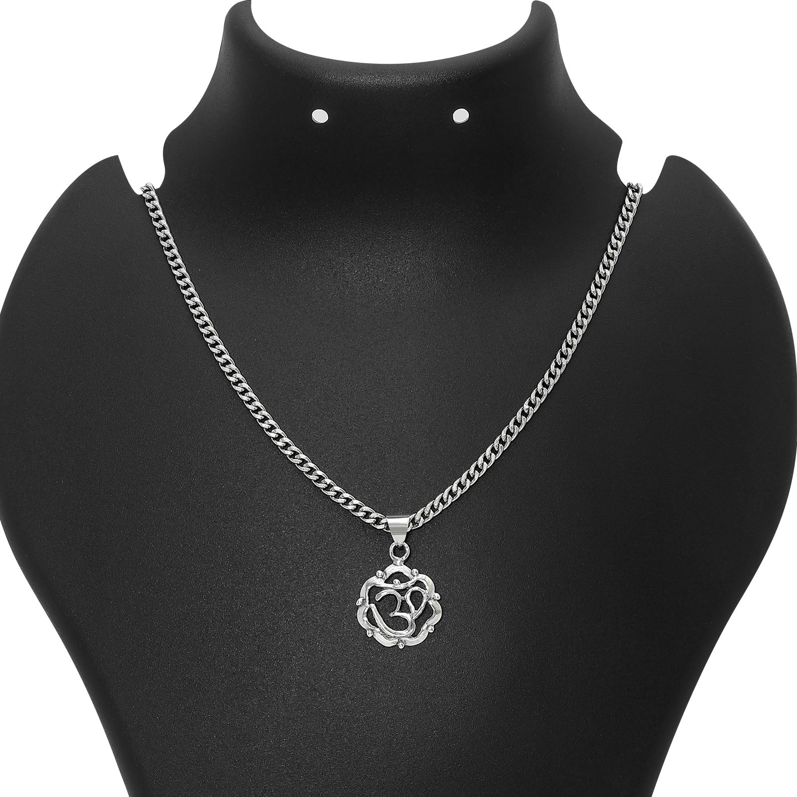 Spiritual Pendant - Pure 925 Silver Pendant &#8211; Tranquility of Om Charm