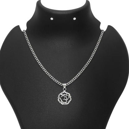 Spiritual Pendant - Pure 925 Silver Pendant &#8211; Tranquility of Om Charm