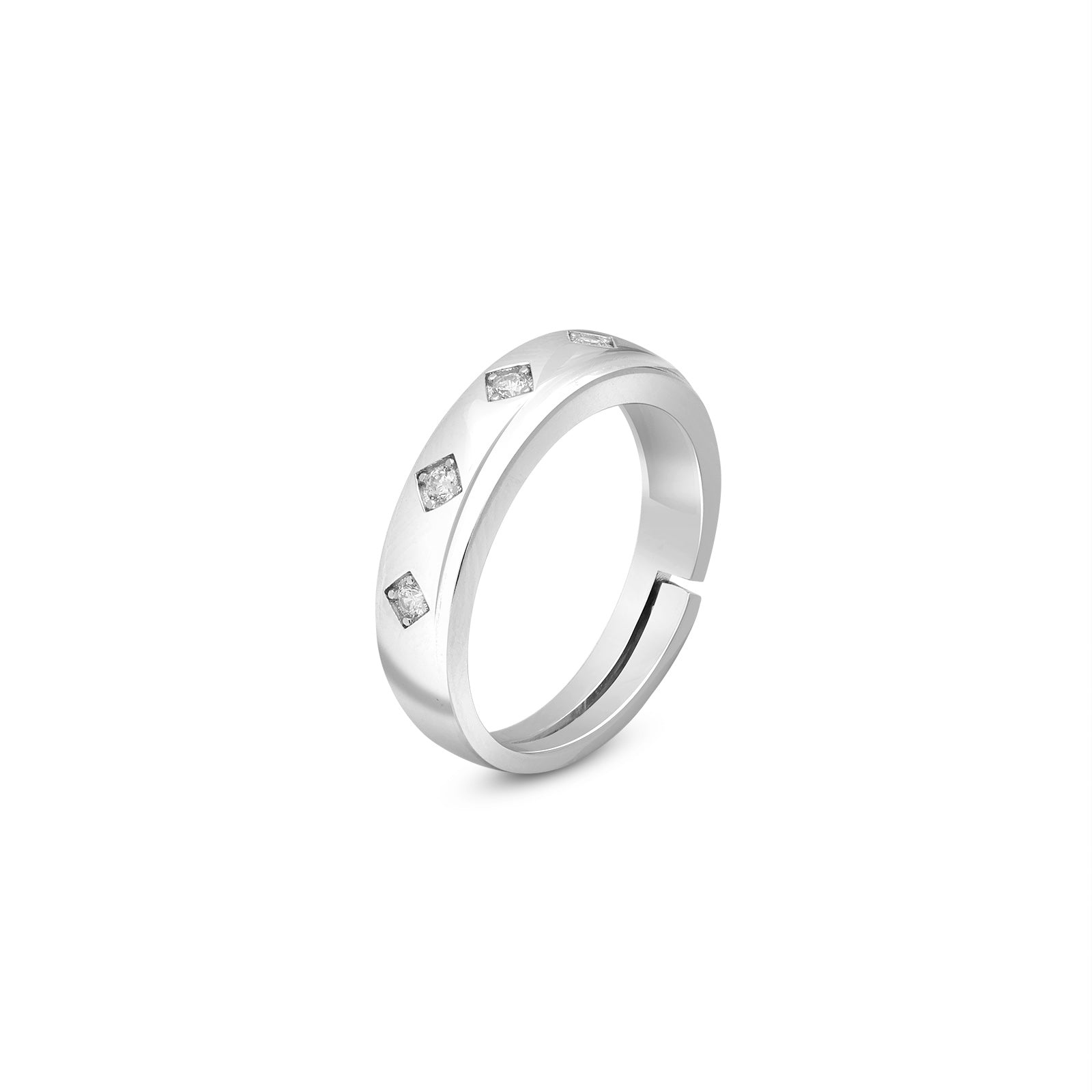 Uncategorized - Couple Rings – Silver Band for Everlasting Love