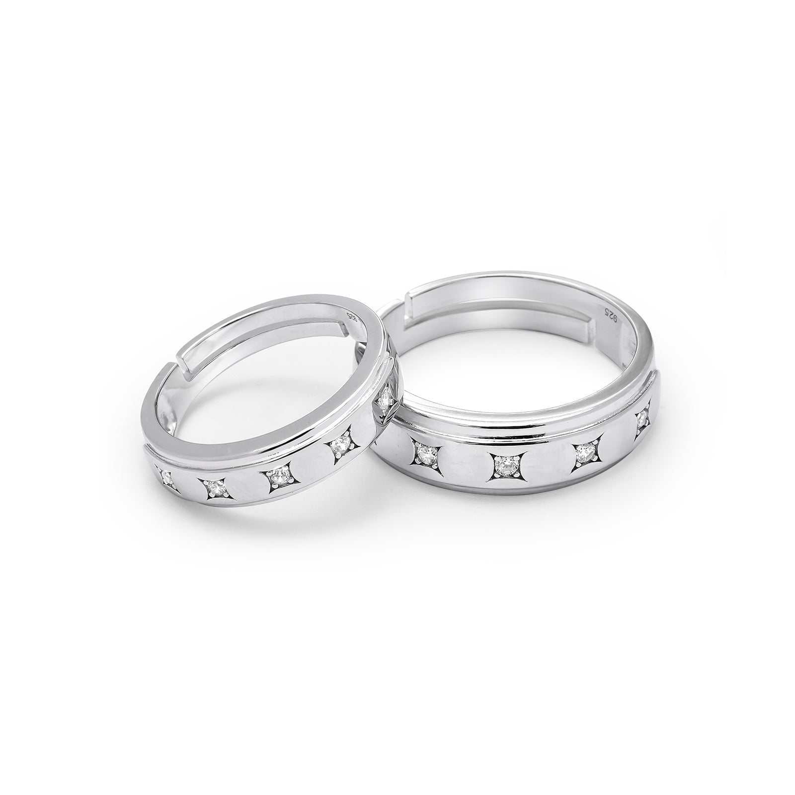 Uncategorized - Couple Rings Silver – Classic Love Bands