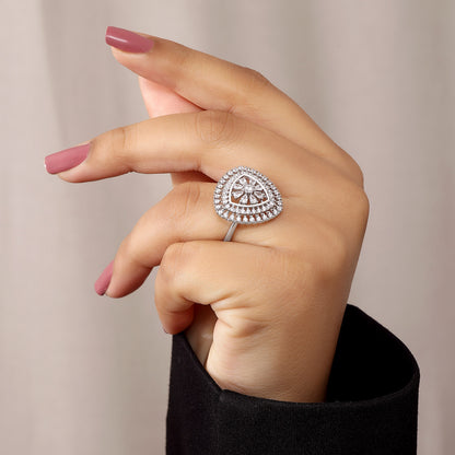 Silver Rings - Cubic Zirconia Ring For Women- 925 Sterling Silver