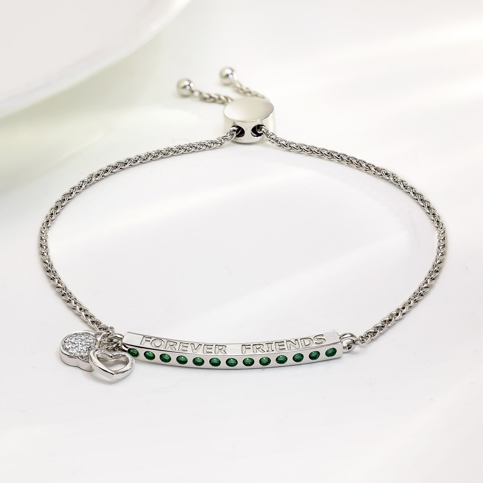 Engraved Silver Bracelet – Forever Friendship