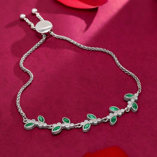 Uncategorized - Gemstone Bracelet Silver with Nature’s Charm