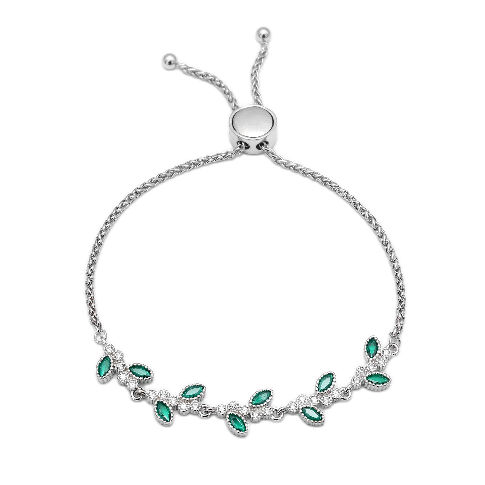 Uncategorized - Gemstone Bracelet Silver with Nature’s Charm