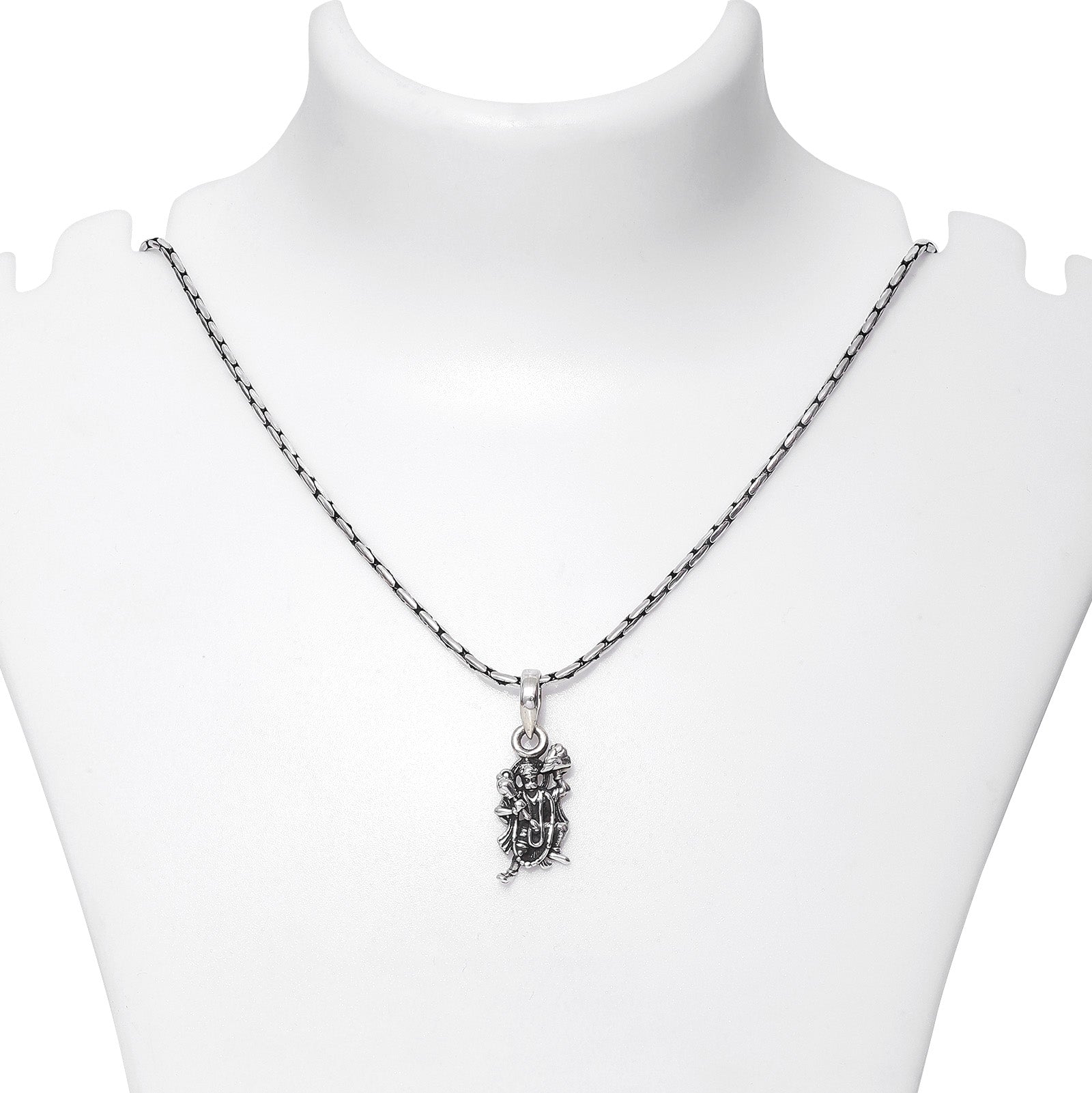 257 - 925 Silver Locket &#8211; Hanuman Ji Holding Dronagiri Parvat