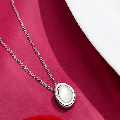 Silver Necklaces - Neck Chain For Women With White Opal