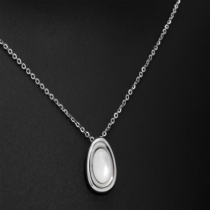 Silver Necklaces - Neck Chain For Women With White Opal