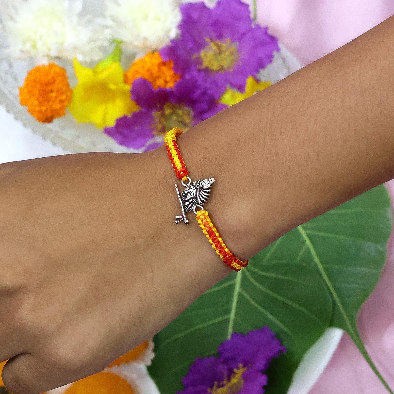 Original Silver Rakhi - Presence of Krishna With Never-ending Music - Tweov Jewels