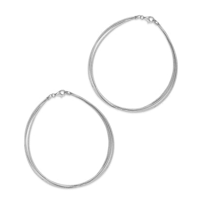 Uncategorized - Pure 925 Silver Anklets &#8211; Triple-Layered Italian Snake Chain Design