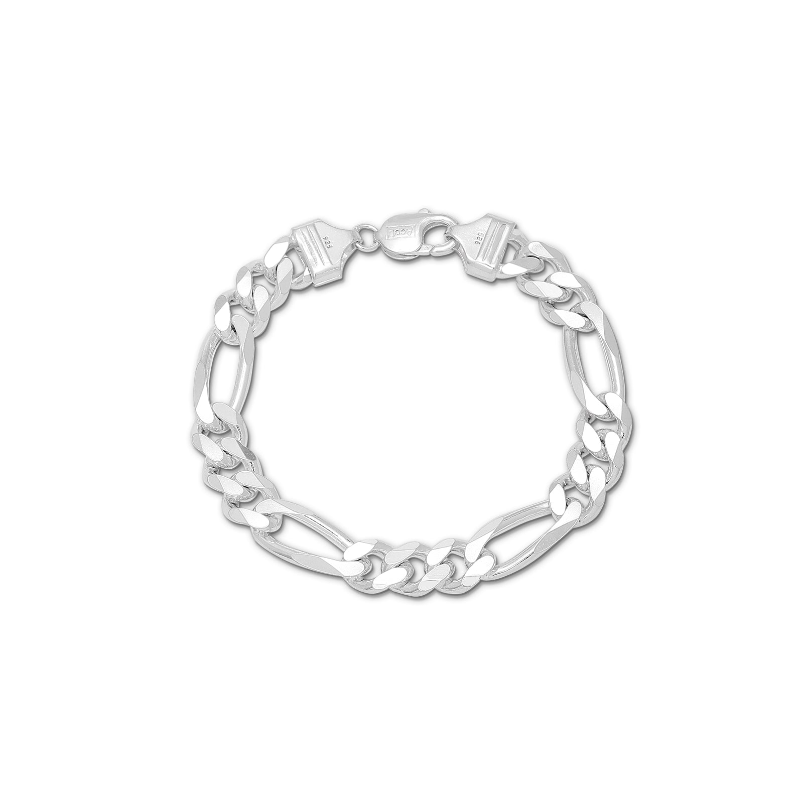 Uncategorized - Pure 925 Silver Bracelet &#8211; Titan Figaro Force