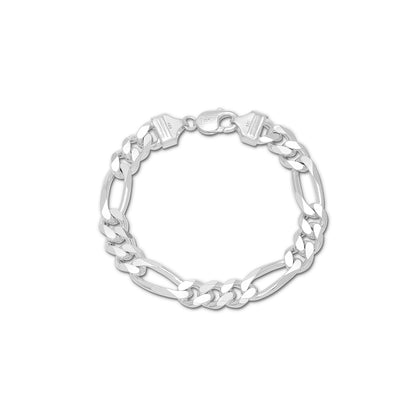 Uncategorized - Pure 925 Silver Bracelet &#8211; Titan Figaro Force