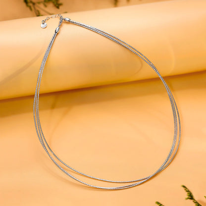 Neck Pieces - Pure 925 Silver Chain &#8211; Triple Power Link